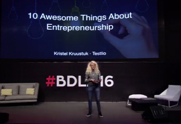 Kristel Kruustük – Testlio – Keynote – Innovation Stage – BDL Accelerate 2016